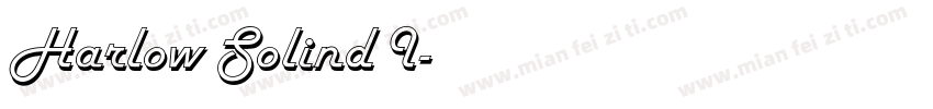 Harlow Solind I字体转换